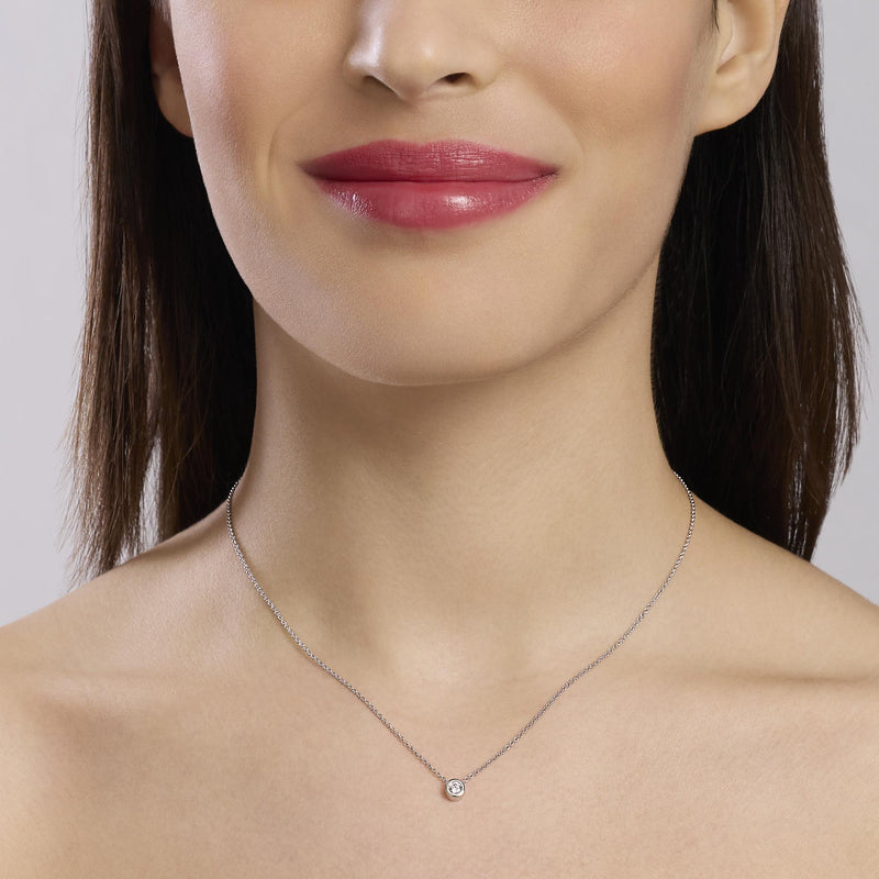 Girocollo con punto luce in diamante lab-grown My Diamond