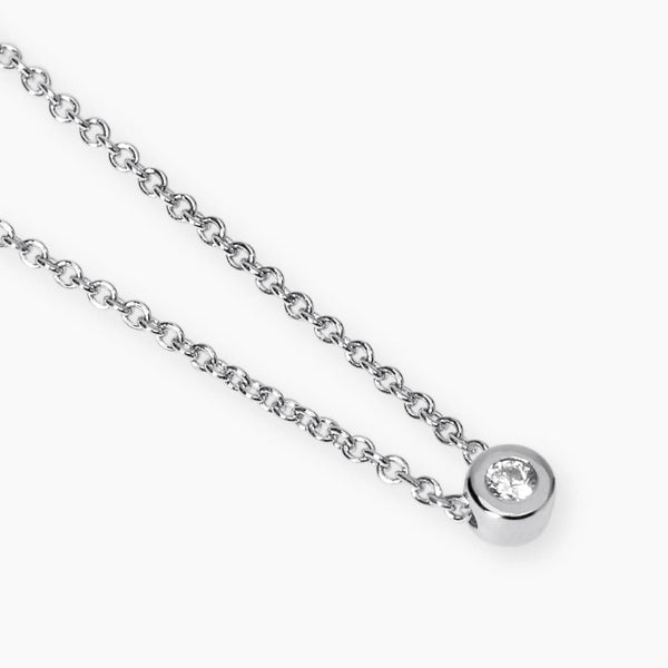 Girocollo con punto luce in diamante lab-grown My Diamond