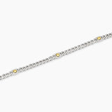 Bracciale regolabile con catena groumette e viti Screw