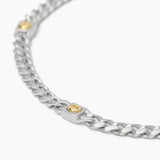 Bracciale regolabile con catena groumette e viti Screw