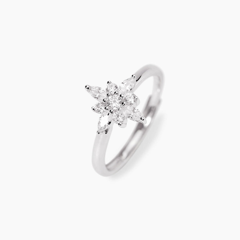 Anello con stella polare in zirconi STELLA POLARE