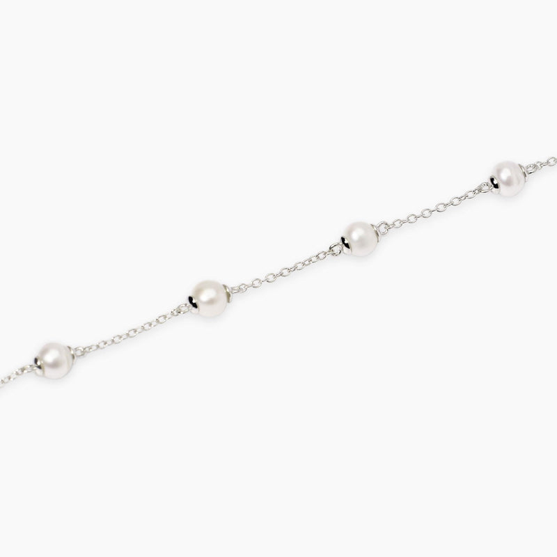 Bracciale in argento con perle coltivate C'ERA UNA VOLTA