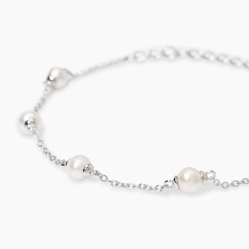 Bracciale in argento con perle coltivate C'ERA UNA VOLTA