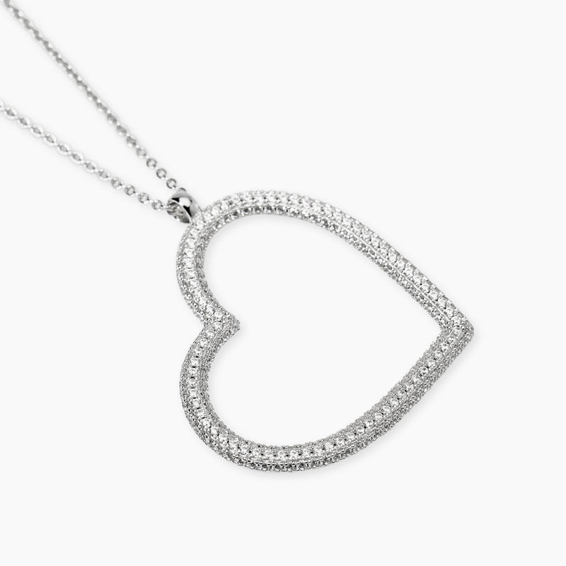 Collana con cuore in zirconi VERA