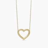 Girocollo in argento dorato con cuore VERA