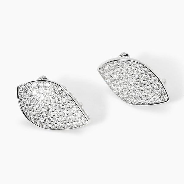 Orecchini a lobo in pavè di zirconi COME TE