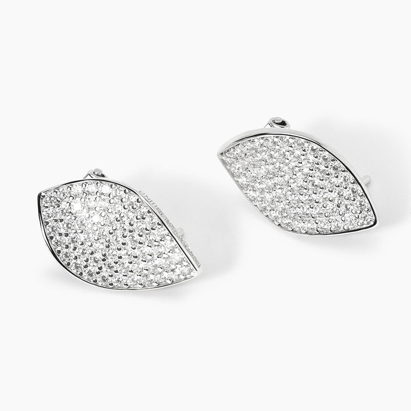 Orecchini a lobo in pavè di zirconi COME TE