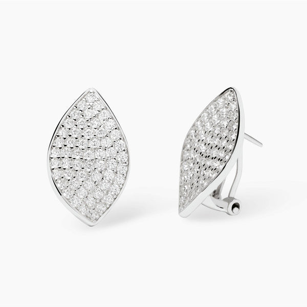 Orecchini a lobo in pavè di zirconi COME TE