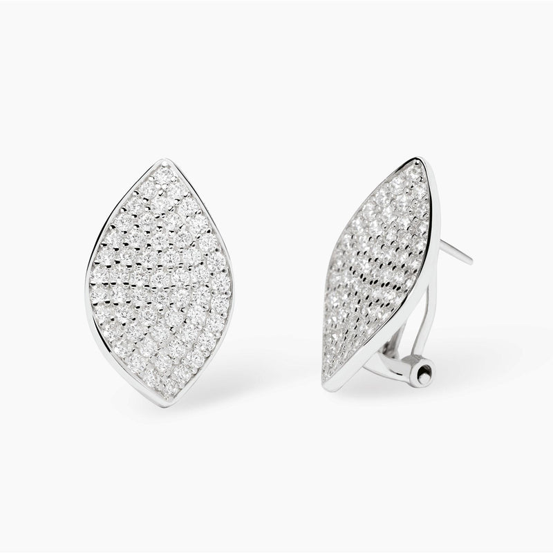 Orecchini a lobo in pavè di zirconi COME TE