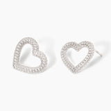 Orecchini cuore in zirconi VERA