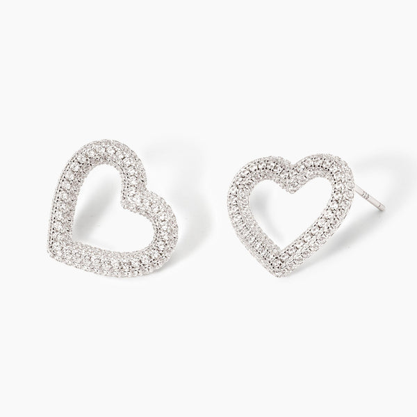 Orecchini cuore in zirconi VERA
