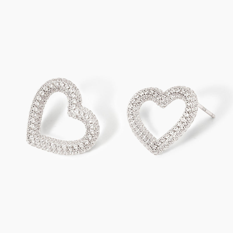 Orecchini cuore in zirconi VERA