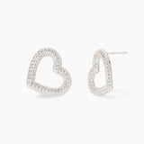 Orecchini cuore in zirconi VERA