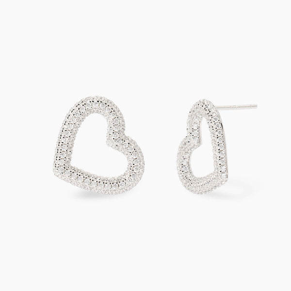 Orecchini cuore in zirconi VERA