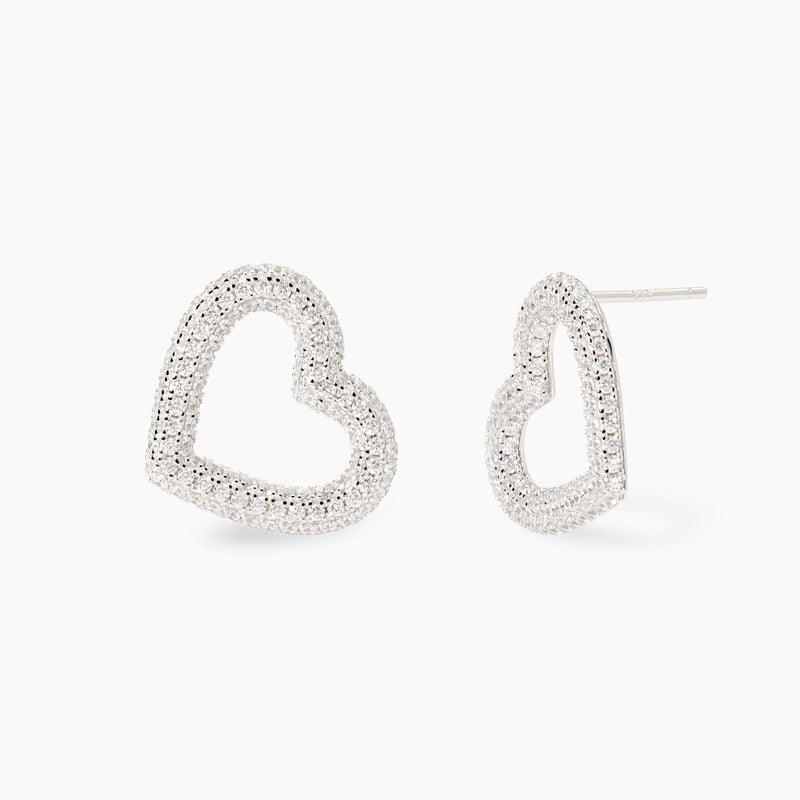 Orecchini cuore in zirconi VERA