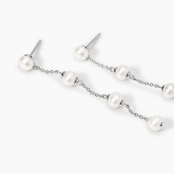 Orecchini pendenti con perle coltivate C'ERA UNA VOLTA