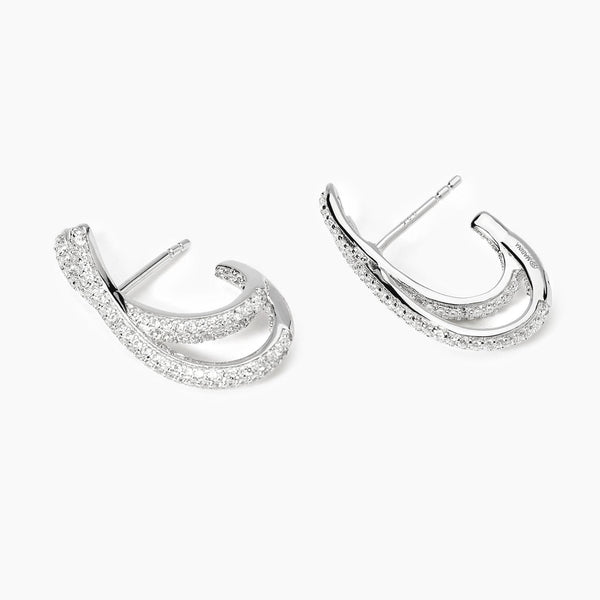 Orecchini in argento e zirconi NUVOLA