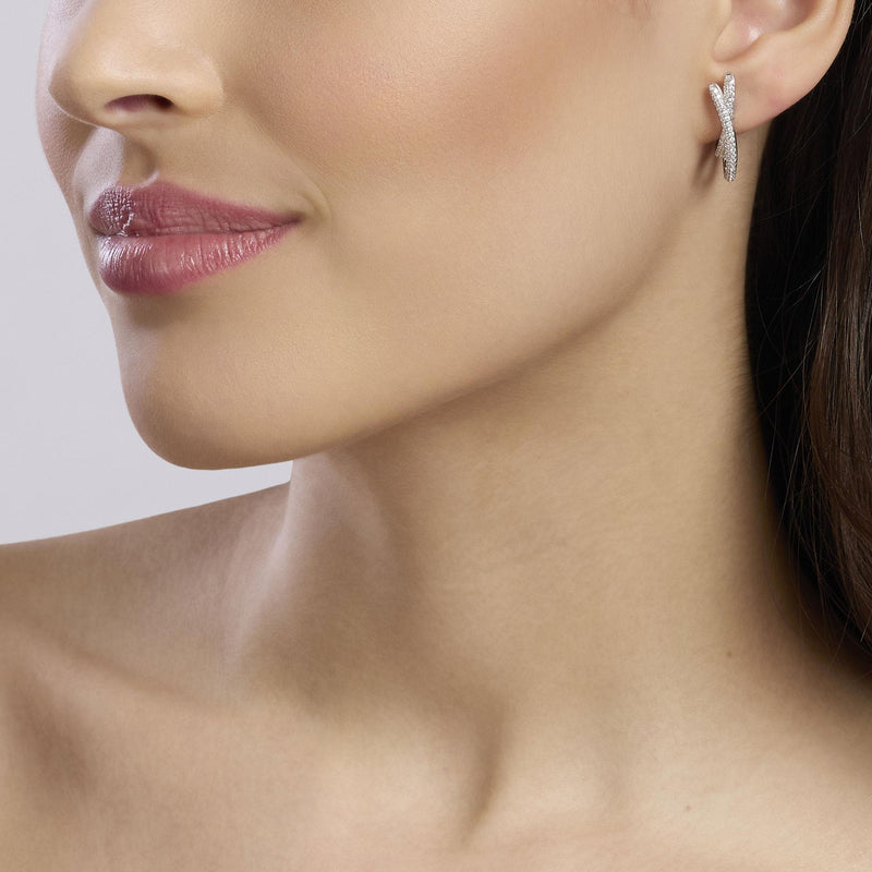 Orecchini in argento e zirconi NUVOLA