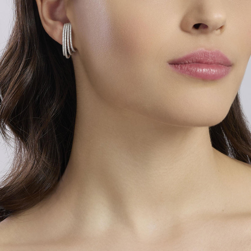 Orecchini in argento e zirconi COLPO DI FULMINE