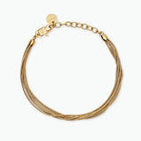 Bracciale multifilo dorato con catena snake Style 59