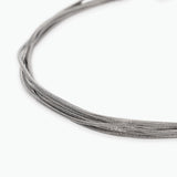Bracciale multifilo argentato con catene snake Style 59