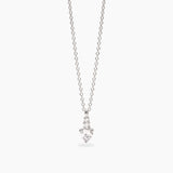 Girocollo con pendente con zirconi taglio cuore ROUGE