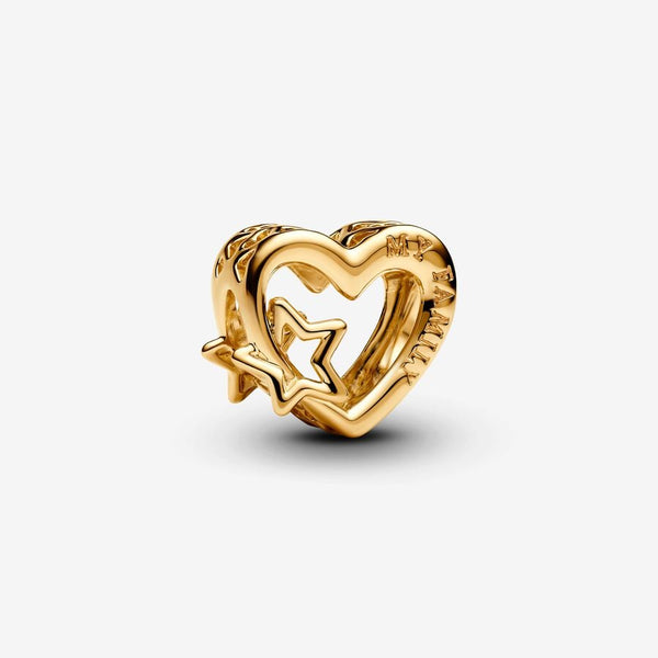 Charm Openwork Cuore con stella