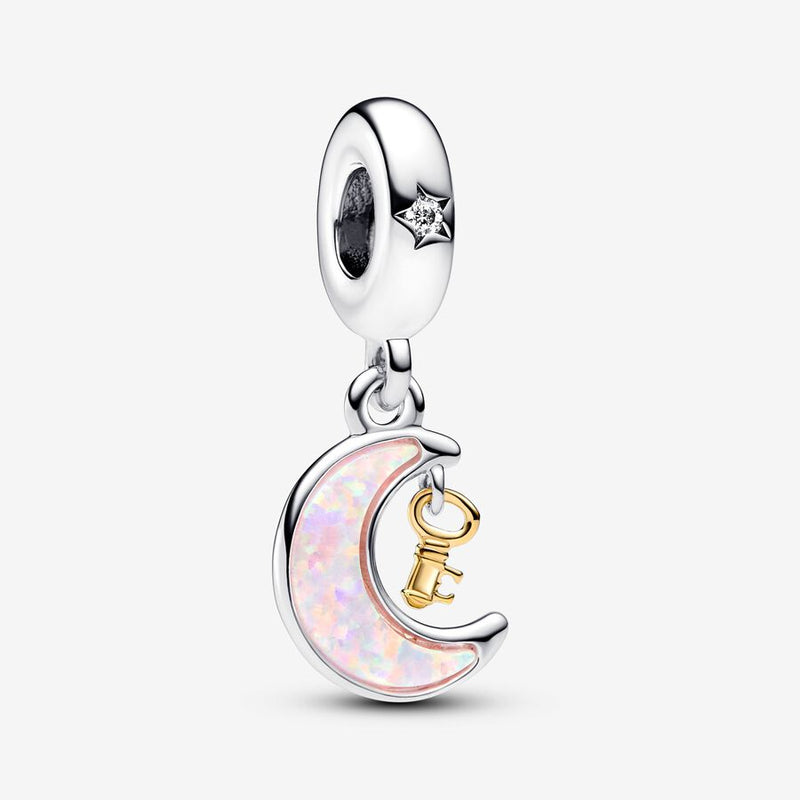 Charm Pendente Chiave della Luna - Gioielleria Fondente