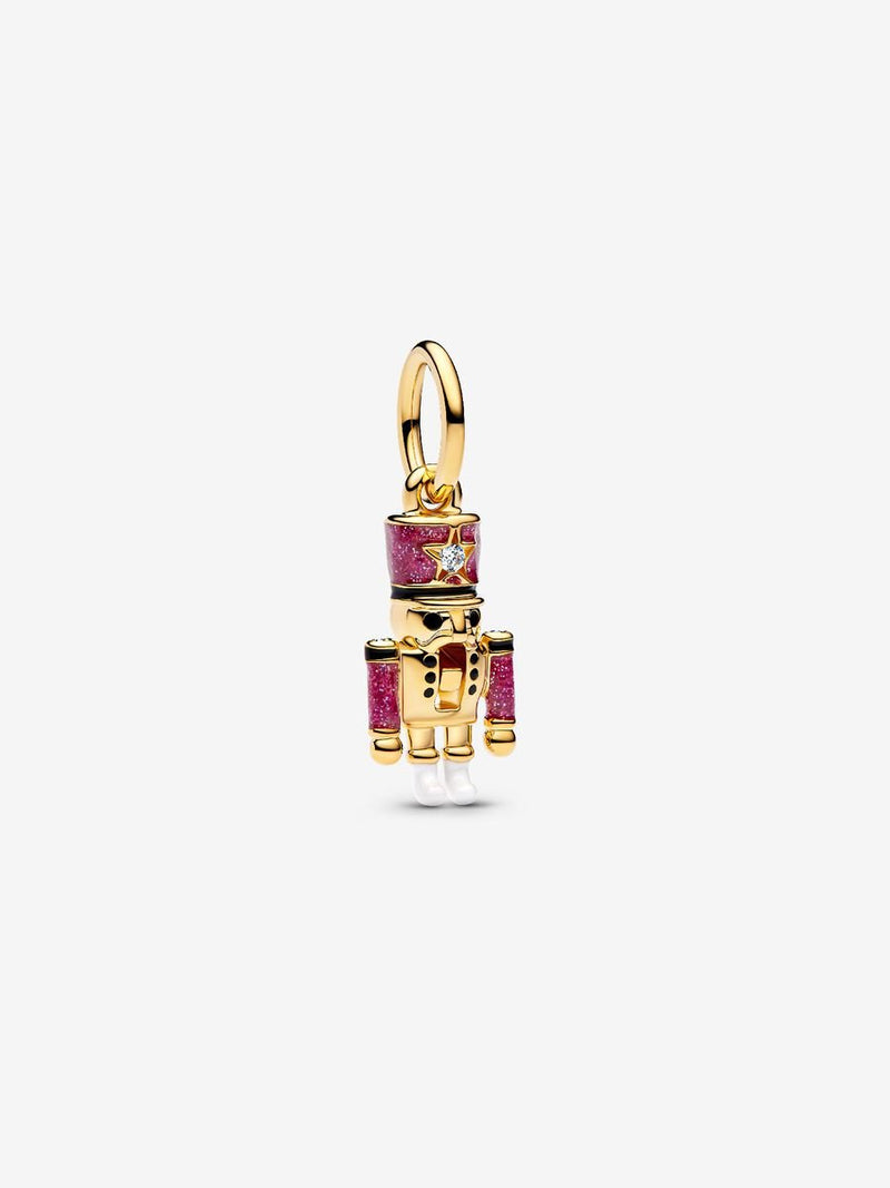 Charm Pendente Schiaccianoci Placcatura in Oro 14k