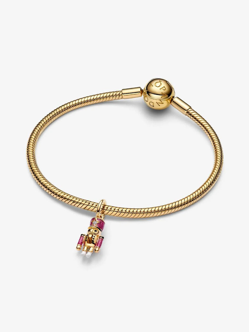 Charm Pendente Schiaccianoci Placcatura in Oro 14k