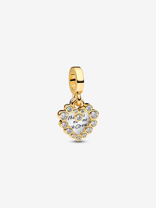 Charm Pendente Doppio Cuore Nessuna come Te