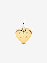 Charm Medallion Cuore da incidere Pandora ME