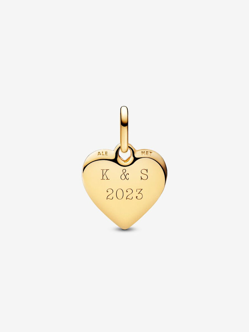 Charm Medallion Cuore da incidere Pandora ME
