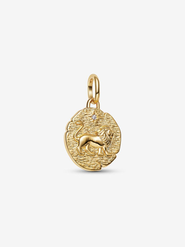 Charm Medallion Leone "Vita Veritas Virtus"