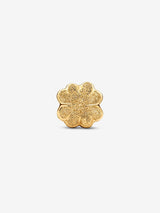 Mini Charm Quadrifoglio effetto diamantato