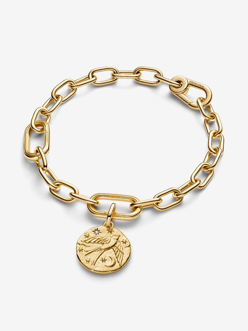 Charm Medallion Rondine "Dum Vita Est Spes Est"
