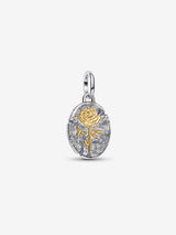Charm Medallion Rosa "Rosa Inter Spinas Crescit"