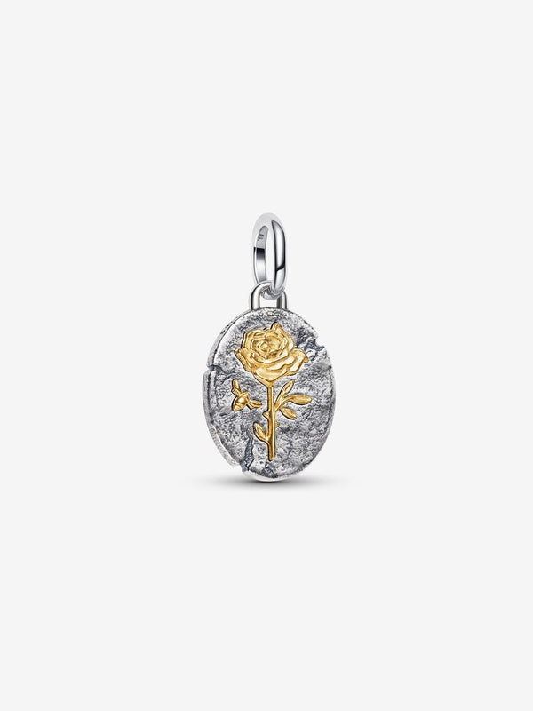 Charm Medallion Rosa "Rosa Inter Spinas Crescit"