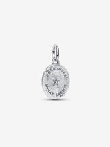 Charm Medallion Rosa "Rosa Inter Spinas Crescit"