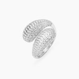 Anello in argento con pavé di zirconi bianchi ONDA PARTY