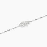 Bracciale in argento con mano di Fatima POSITIVE ENERGY