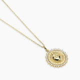 Girocollo in argento dorato con ciondolo Sacro Cuore DIVINO