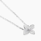 Girocollo con fiore in pavé di zirconi FIORE MIO