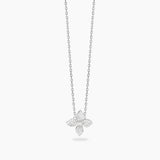 Girocollo con fiore in pavé di zirconi FIORE MIO