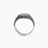 Anello chevalier ovale con borchie da uomo FORTNIGHT