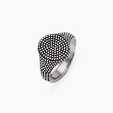 Anello chevalier ovale con borchie da uomo FORTNIGHT