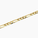Bracciale in argento dorato con catena figaro da uomo MILLENNIUM
