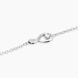 Bracciale con infinito e diamante lab-grown 0,06 carati MY DIAMOND