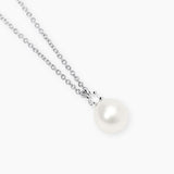 Girocollo con perla coltivata e diamante lab-grown 0,08 carati MY DIAMOND