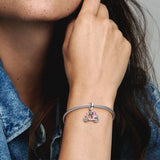 Charm Pendente Scooter Rosa - Gioielleria Fondente